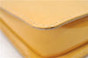 Authentic LOUIS VUITTON Vernis Lexington Hand Bag Pouch Yellow M91010 LV 7154C