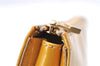 Authentic LOUIS VUITTON Vernis Lexington Hand Bag Pouch Yellow M91010 LV 7154C