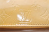 Authentic LOUIS VUITTON Vernis Lexington Hand Bag Pouch Yellow M91010 LV 7154C