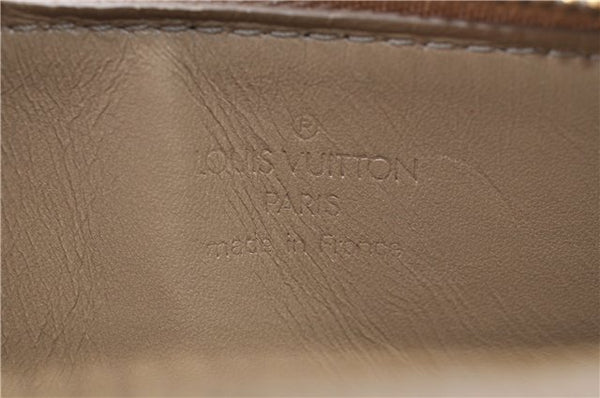 Authentic LOUIS VUITTON Vernis Lexington Hand Bag Pouch Yellow M91010 LV 7154C