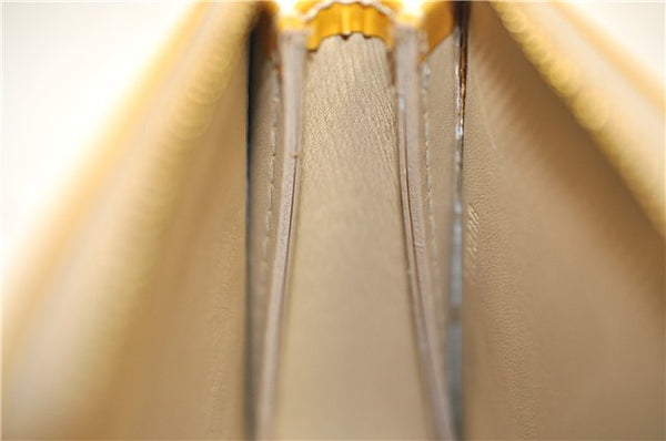 Authentic LOUIS VUITTON Vernis Lexington Hand Bag Pouch Yellow M91010 LV 7154C