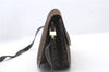 Authentic CELINE C Macadam Blason Shoulder Bag Purse Canvas Leather Brown 7155C