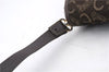 Authentic CELINE C Macadam Blason Shoulder Bag Purse Canvas Leather Brown 7155C