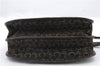Authentic CELINE C Macadam Blason Shoulder Bag Purse Canvas Leather Brown 7155C
