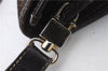 Authentic CELINE C Macadam Blason Shoulder Bag Purse Canvas Leather Brown 7155C