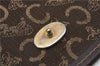 Authentic CELINE C Macadam Blason Shoulder Bag Purse Canvas Leather Brown 7155C