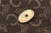 Authentic CELINE C Macadam Blason Shoulder Bag Purse Canvas Leather Brown 7155C