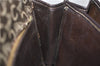 Authentic CELINE C Macadam Blason Shoulder Bag Purse Canvas Leather Brown 7155C