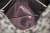 Authentic CELINE C Macadam Blason Shoulder Bag Purse Canvas Leather Brown 7155C