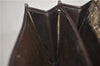 Authentic CELINE C Macadam Blason Shoulder Bag Purse Canvas Leather Brown 7155C
