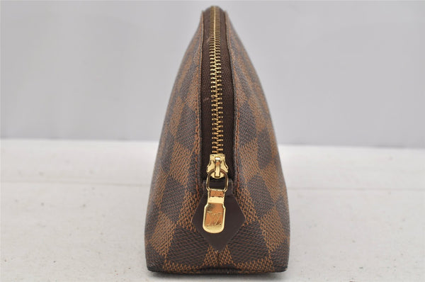 Authentic Louis Vuitton Damier Pochette Cosmetic PM Pouch N47516 LV 7155I