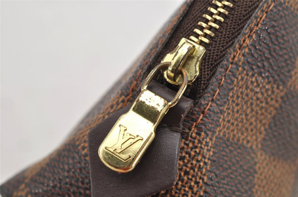 Authentic Louis Vuitton Damier Pochette Cosmetic PM Pouch N47516 LV 7155I