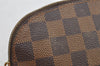 Authentic Louis Vuitton Damier Pochette Cosmetic PM Pouch N47516 LV 7155I