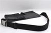 Authentic GUCCI Waist Body Bum Bag Purse GG Canvas Leather 28566 Black 7157E