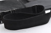 Authentic GUCCI Waist Body Bum Bag Purse GG Canvas Leather 28566 Black 7157E