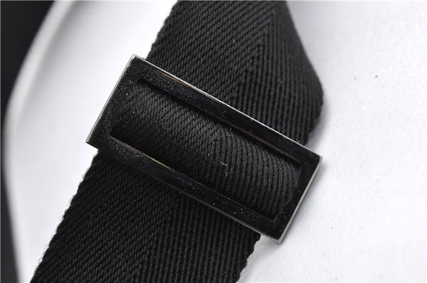 Authentic GUCCI Waist Body Bum Bag Purse GG Canvas Leather 28566 Black 7157E