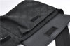 Authentic GUCCI Waist Body Bum Bag Purse GG Canvas Leather 28566 Black 7157E