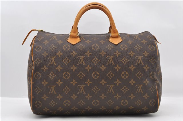 Authentic LOUIS VUITTON Monogram Speedy 35 Hand Bag Purse M41524 LV 7158C