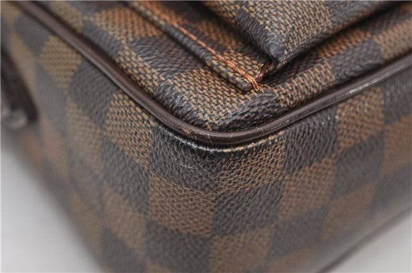 Auth Louis Vuitton Damier Ravello GM Shoulder Cross Body Bag N60006 LV 7158D