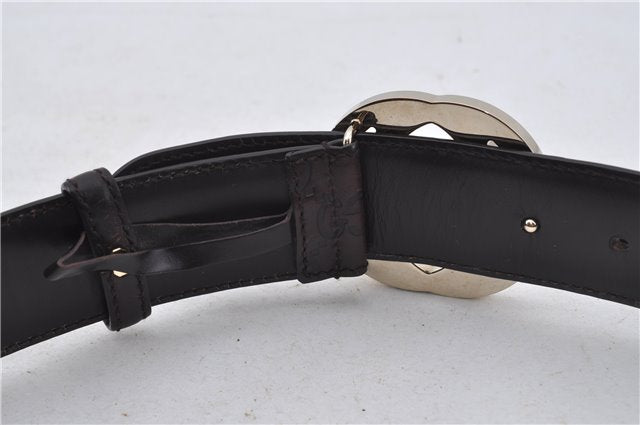 Authentic GUCCI Guccissima Belt GG Leather Size 85cm 33.5