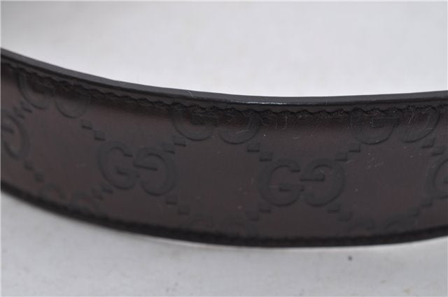 Authentic GUCCI Guccissima Belt GG Leather Size 85cm 33.5