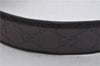 Authentic GUCCI Guccissima Belt GG Leather Size 85cm 33.5" 114876 Brown 7158E