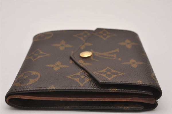 Authentic Louis Vuitton Monogram Porte Monnaie Billets Wallet M61660 LV 7158I