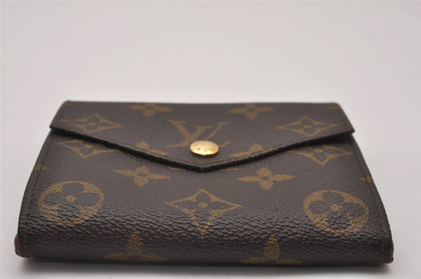 Authentic Louis Vuitton Monogram Porte Monnaie Billets Wallet M61660 LV 7158I