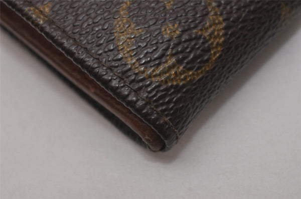 Authentic Louis Vuitton Monogram Porte Monnaie Billets Wallet M61660 LV 7158I