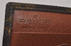 Authentic Louis Vuitton Monogram Porte Monnaie Billets Wallet M61660 LV 7158I