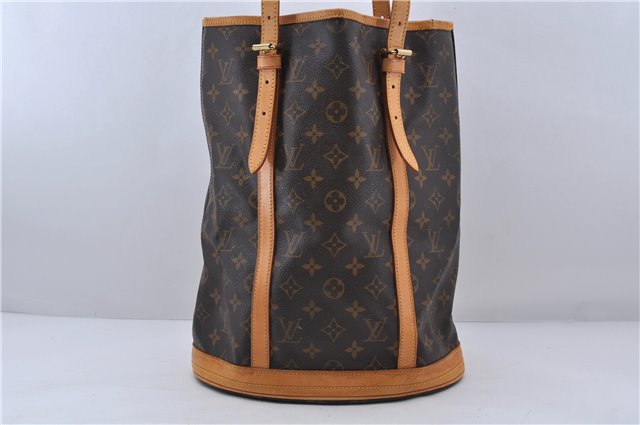 Authentic LOUIS VUITTON Monogram Bucket GM Shoulder Bag M42236 LV 7159C