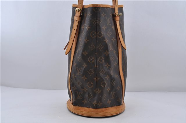 Authentic LOUIS VUITTON Monogram Bucket GM Shoulder Bag M42236 LV 7159C