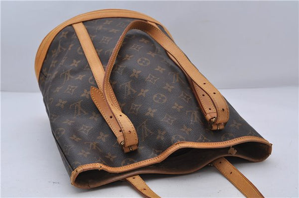 Authentic LOUIS VUITTON Monogram Bucket GM Shoulder Bag M42236 LV 7159C