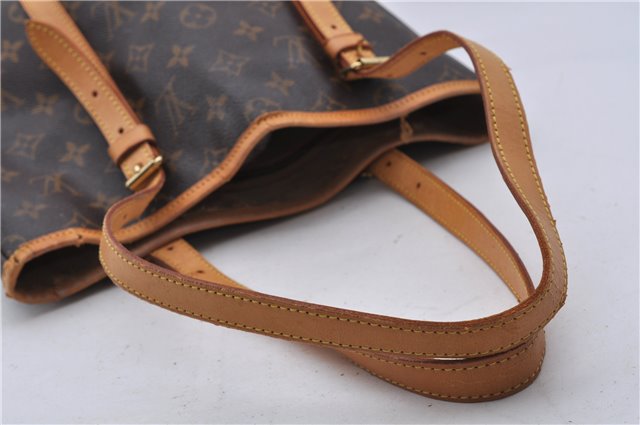 Authentic LOUIS VUITTON Monogram Bucket GM Shoulder Bag M42236 LV 7159C