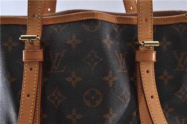 Authentic LOUIS VUITTON Monogram Bucket GM Shoulder Bag M42236 LV 7159C