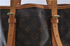 Authentic LOUIS VUITTON Monogram Bucket GM Shoulder Bag M42236 LV 7159C