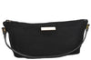 Authentic GUCCI Hand Bag Pouch Purse Suede Leather 0391103 Black 7159D