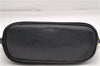 Authentic GUCCI Hand Bag Pouch Purse Suede Leather 0391103 Black 7159D