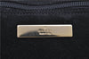Authentic GUCCI Hand Bag Pouch Purse Suede Leather 0391103 Black 7159D