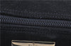 Authentic GUCCI Hand Bag Pouch Purse Suede Leather 0391103 Black 7159D