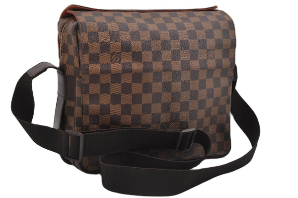 Authentic Louis Vuitton Damier Naviglio Shoulder Cross Body Bag N45255 LV 7159F