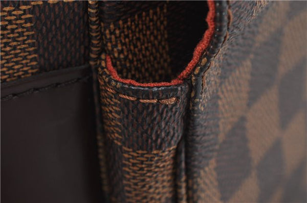 Authentic Louis Vuitton Damier Naviglio Shoulder Cross Body Bag N45255 LV 7159F