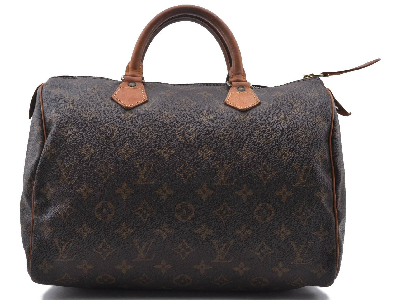 Authentic LOUIS VUITTON Monogram Speedy 30 Hand Bag M41526 LV 7161C