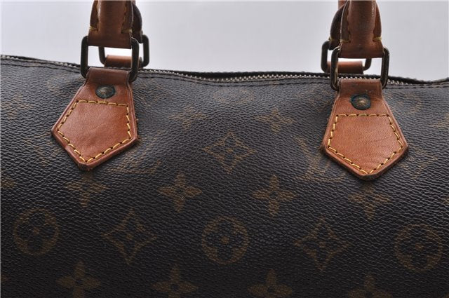 Authentic LOUIS VUITTON Monogram Speedy 30 Hand Bag M41526 LV 7161C