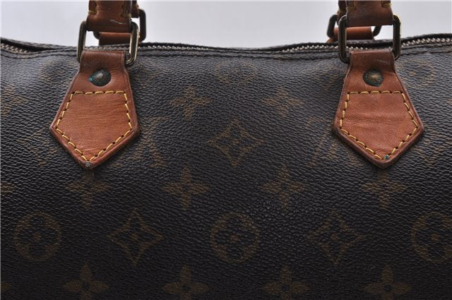 Authentic LOUIS VUITTON Monogram Speedy 30 Hand Bag M41526 LV 7161C