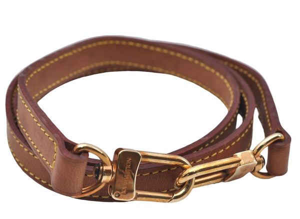 Authentic Louis Vuitton Leather Shoulder Strap Beige 38.6" LV 7161D