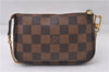 Auth Louis Vuitton Damier Mini Pochette Accessoires T&B Pouch N58011 LV 7162D