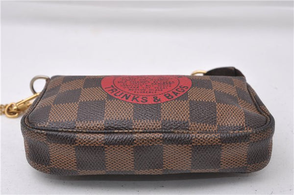 Auth Louis Vuitton Damier Mini Pochette Accessoires T&B Pouch N58011 LV 7162D