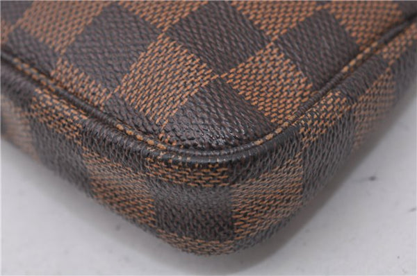 Auth Louis Vuitton Damier Mini Pochette Accessoires T&B Pouch N58011 LV 7162D