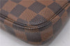 Auth Louis Vuitton Damier Mini Pochette Accessoires T&B Pouch N58011 LV 7162D